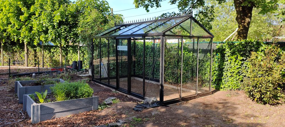 Een prachtige nieuwe kas